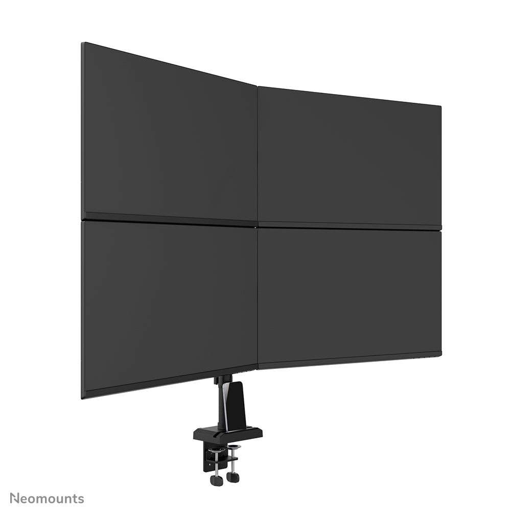 Neomounts NERO – Monitorarm Tischhalterung – Klemme/Durchführung – 4 Monitore – 10–32" – bis 8 kg/Monitor