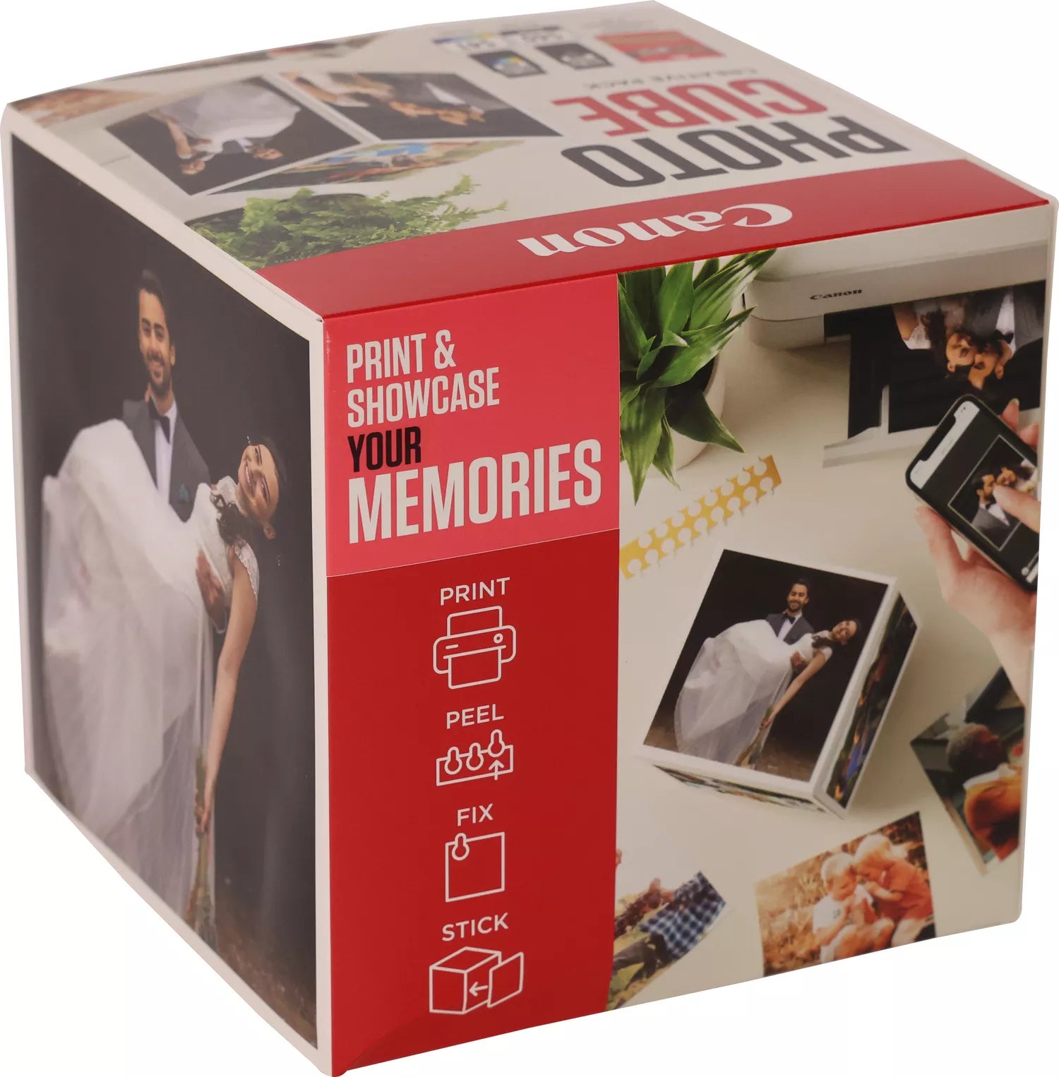Canon Tintenpatronen-Multipack PG-540/CL-541 Photo Cube, mit 5" × 5" Fotopapier – für PIXMA