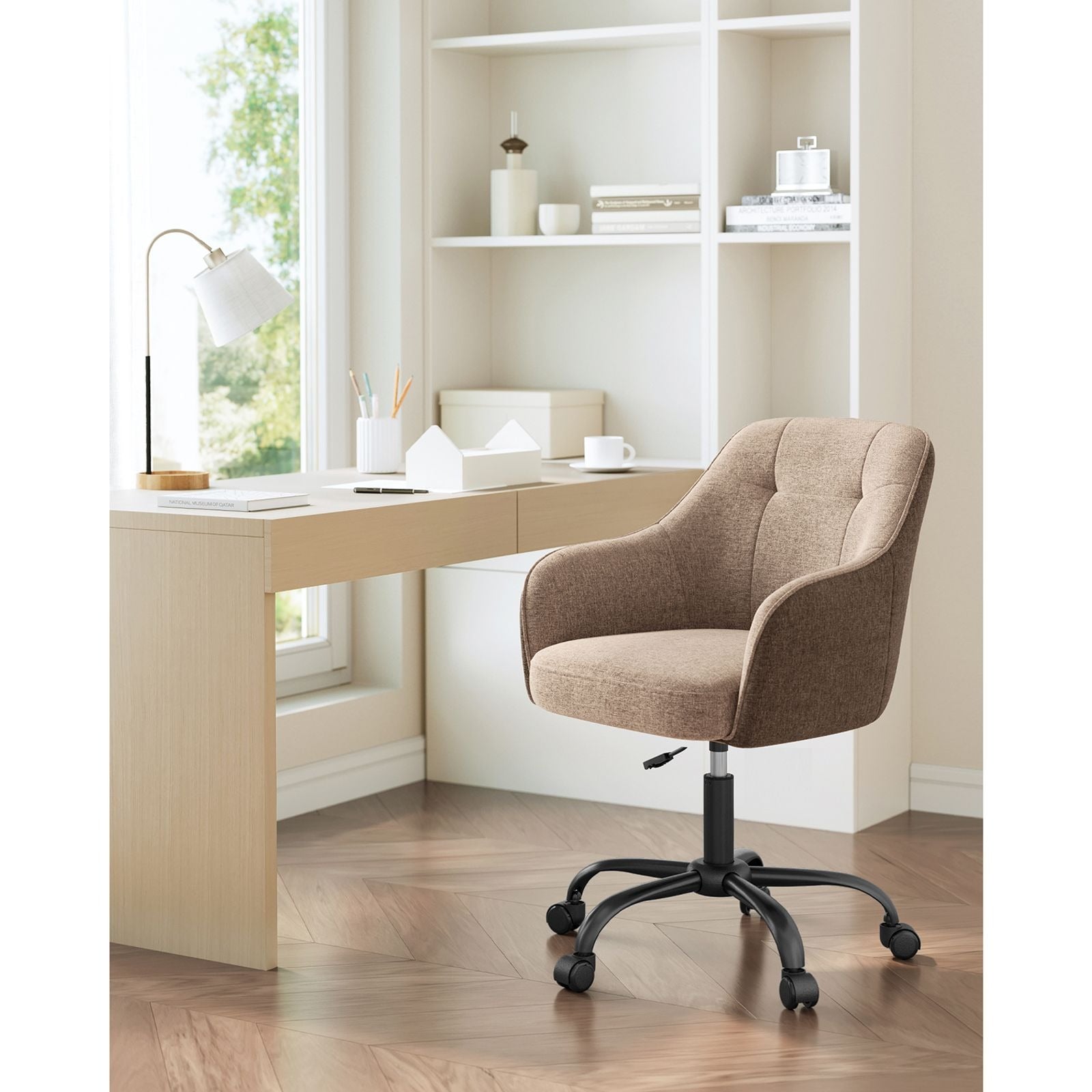 Songmics Bürostuhl – 61×58×86–96 cm, braun