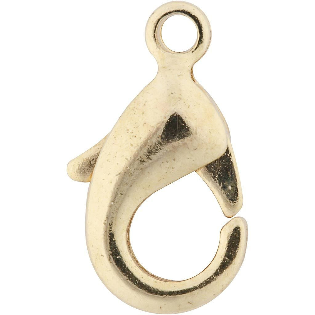 Creativ Company Karabiner-Verschluss, Metall – Gold – Ø 10,1 mm – 5 Stk.
