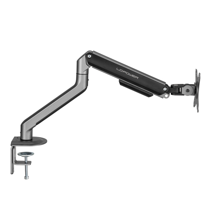 LC-Power LC-EQ-A32B – Monitorarm Tischhalterung – Klemme/Durchführung – 1 Monitor – 17–32" – VESA 75×75/100×100