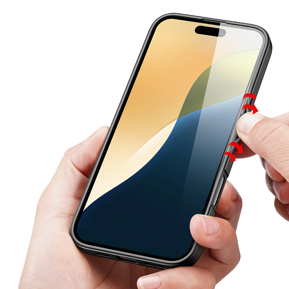 Nevox StyleShell NYLO Backcover – für Apple iPhone 16 Plus, Nylon+PC+TPU, schwarz