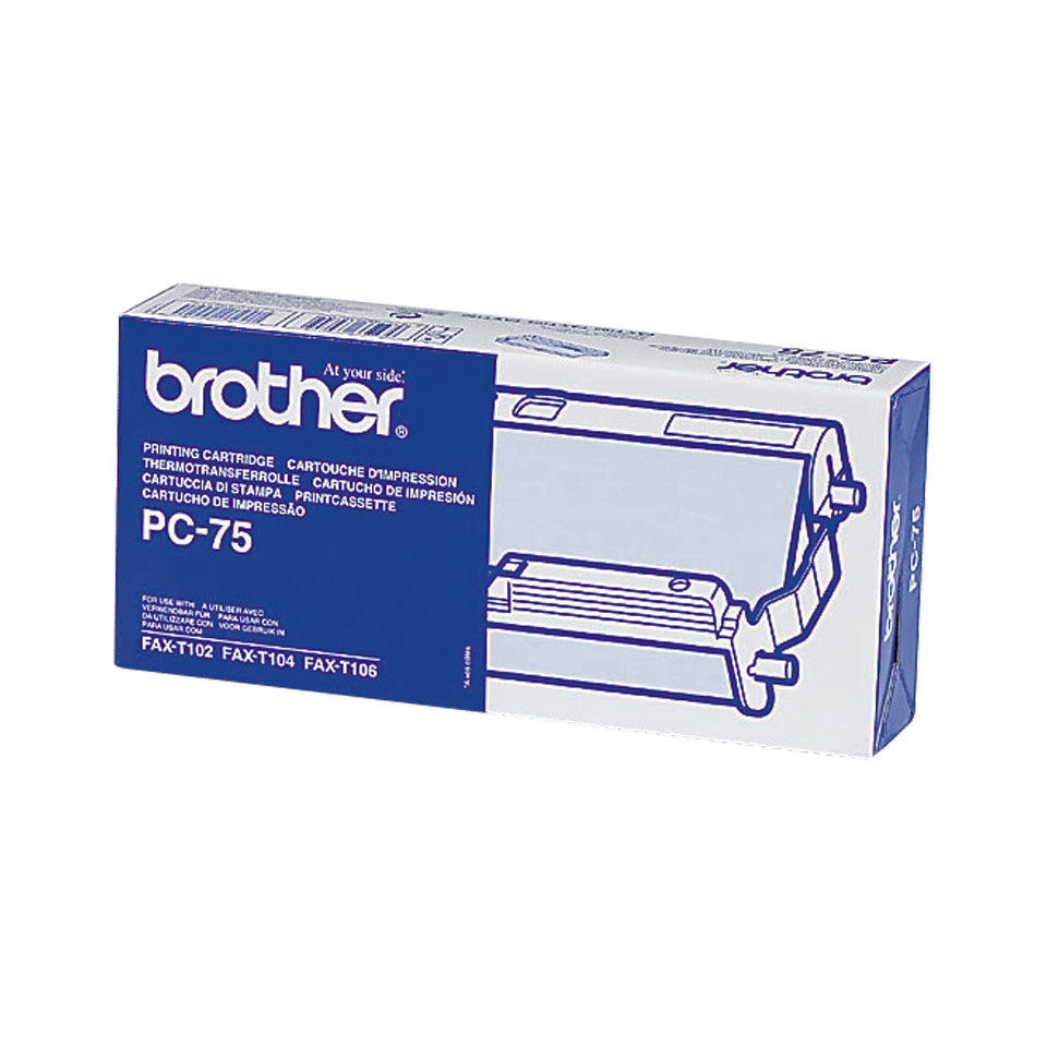 Brother Fax-Farbband-Kassette, Schwarz, für FAX-T102, FAX-T104, FAX-T106, 144 Seiten, 1 Stück