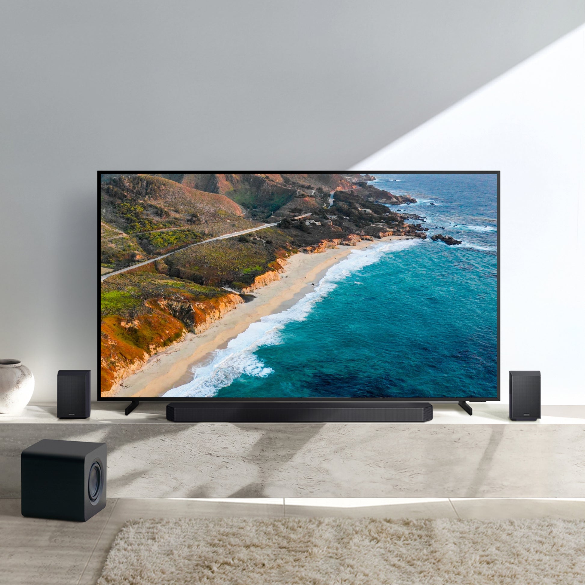Samsung HW-Q930F – Soundbar mit kabellosem Subwoofer – 9.1.4, 580 W, für Apple AirPlay 2, Schwarz
