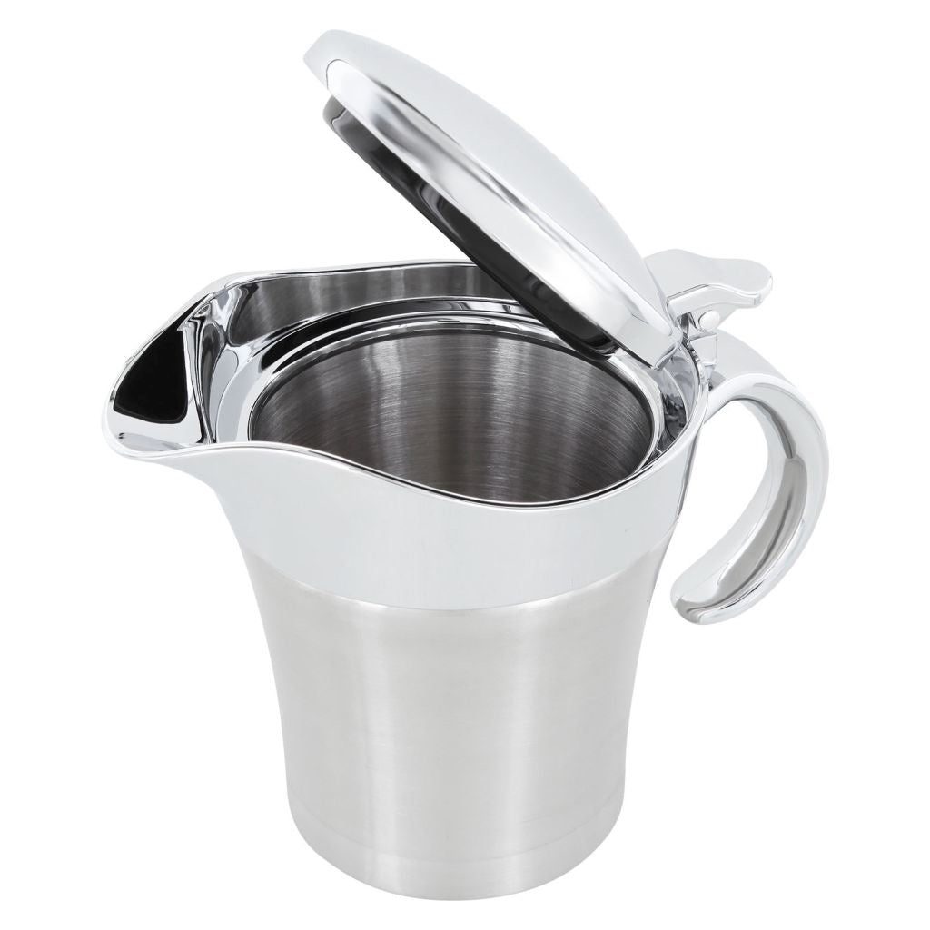 Westmark Saucenschale – 500 ml, Ø 18 cm, H 14,3 cm, Edelstahl/Kunststoff, Silber, BPA-frei