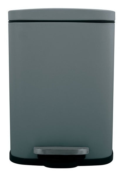 MSV Spirella Treteimer AKIRA – 30 l – Stahl, rechteckig – grau
