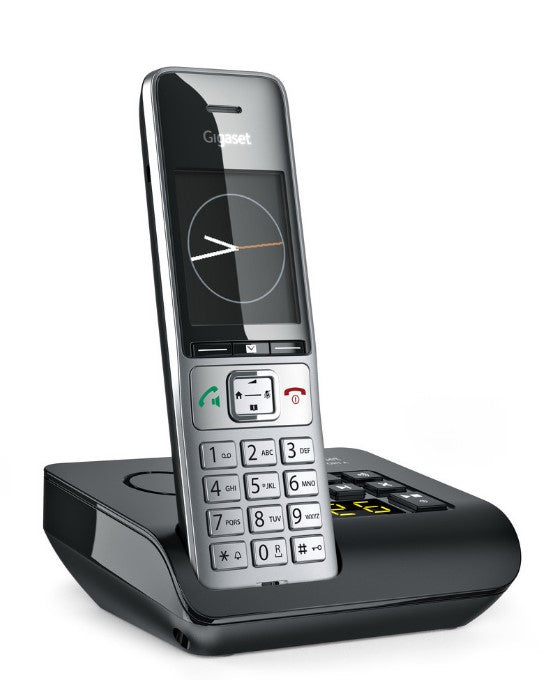 Gigaset Comfort 500A – DECT-Telefon mit Basis, 2,2", mit Anrufbeantworter, Freisprechen, silber