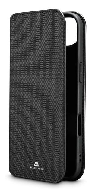 Black Rock Booklet Slim Folio – für Apple iPhone Air, mit Kartenfach, Mikrofaser+PU+TPU, schwarz