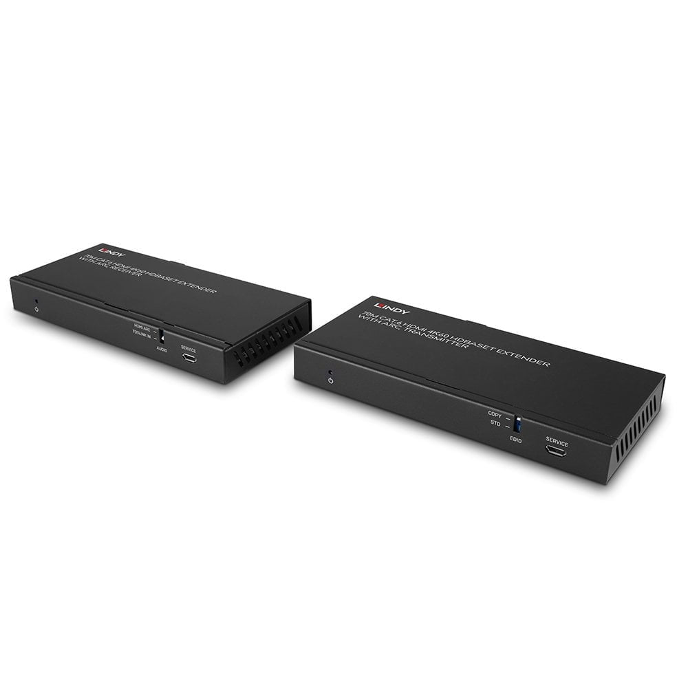 Lindy HDBaseT Extender, HDMI, 4K60, bis 70 m, ARC, IR/RS-232, Cat-6