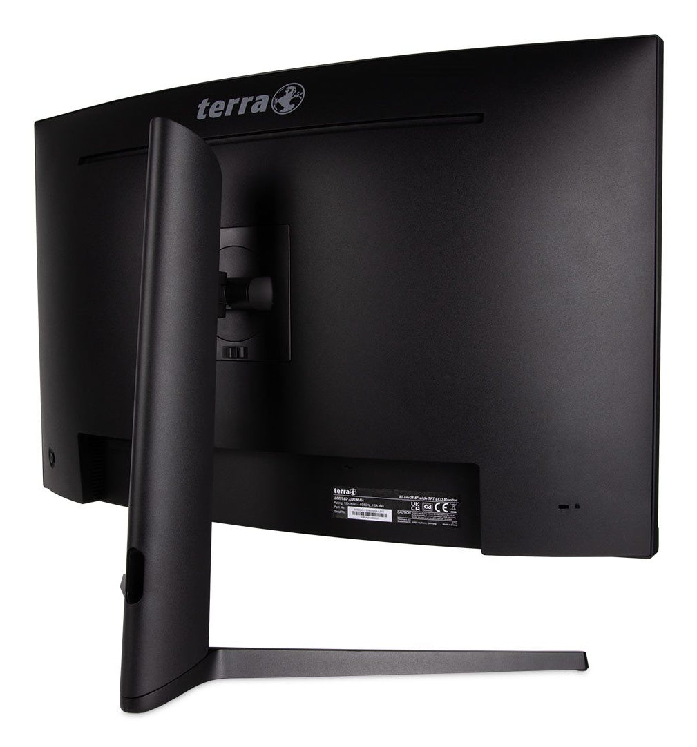 TERRA 3285W HA – Monitor, LCD, Gebogen, USB-C, HDMI, DisplayPort, Schwarz