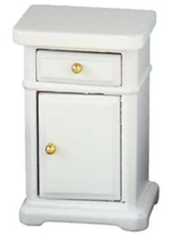 Bottsa Holzrohling Mini-Figur Nachttisch, 4 × 3,5 × 6 cm, Holz, Weiss
