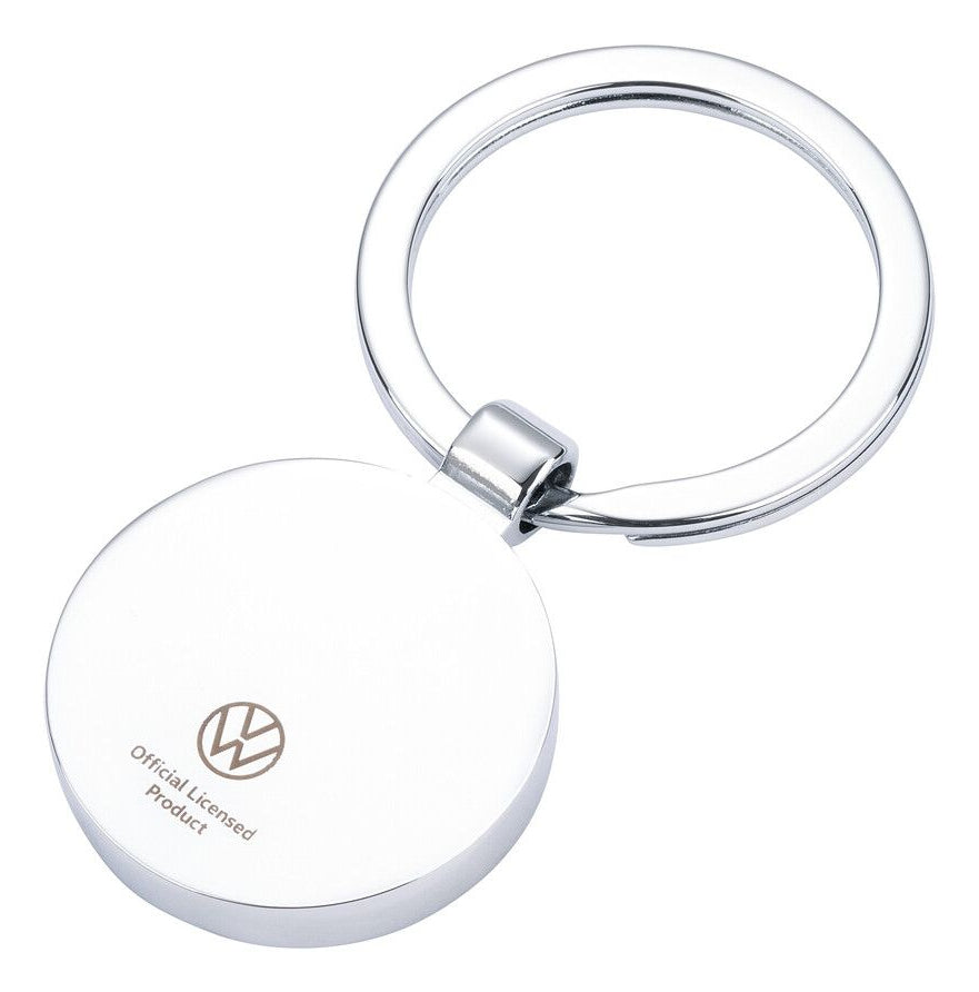 TROIKA Schlüsselanhänger VW Retro Tacho – Metall, Silber, 35 × 67 × 7 mm