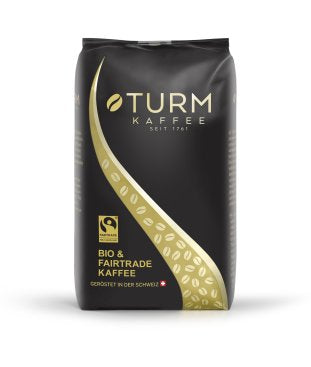 Turm Bohnenkaffee – 1 kg – Arabica/Robusta – Bio & Fairtrade