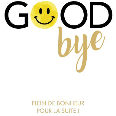 ABC Abschiedskarte – B6, Smiley