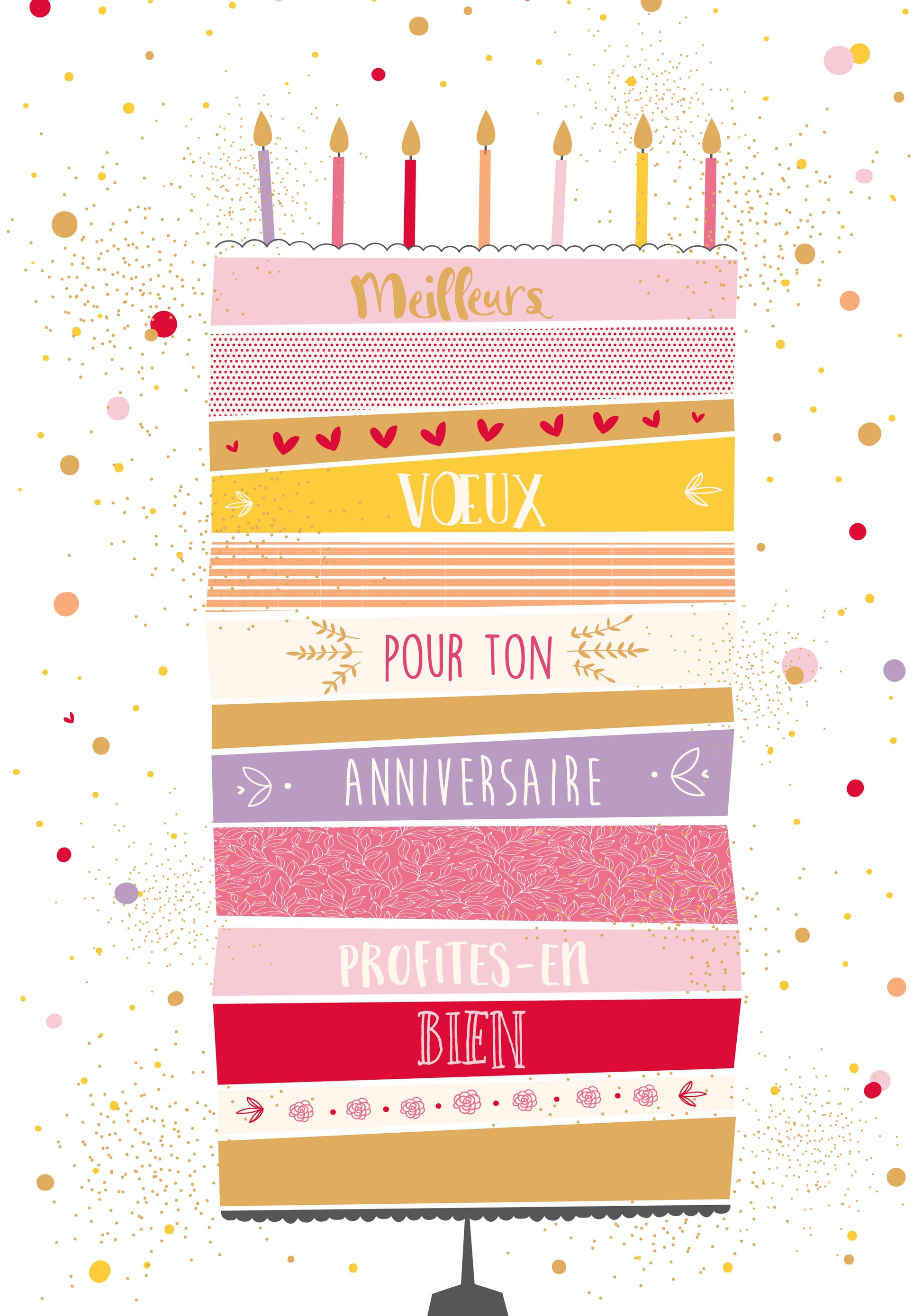ABC Geburtstagskarte – A4, Torte