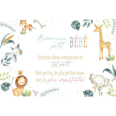 ABC Geburtskarte – B6, Tiere
