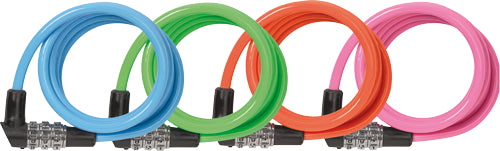 ABUS CCLOCK110 Kombinationsschloss – 3-stellig, Stahlkabel mit Kunststoffummantelung, 70×70×50 mm