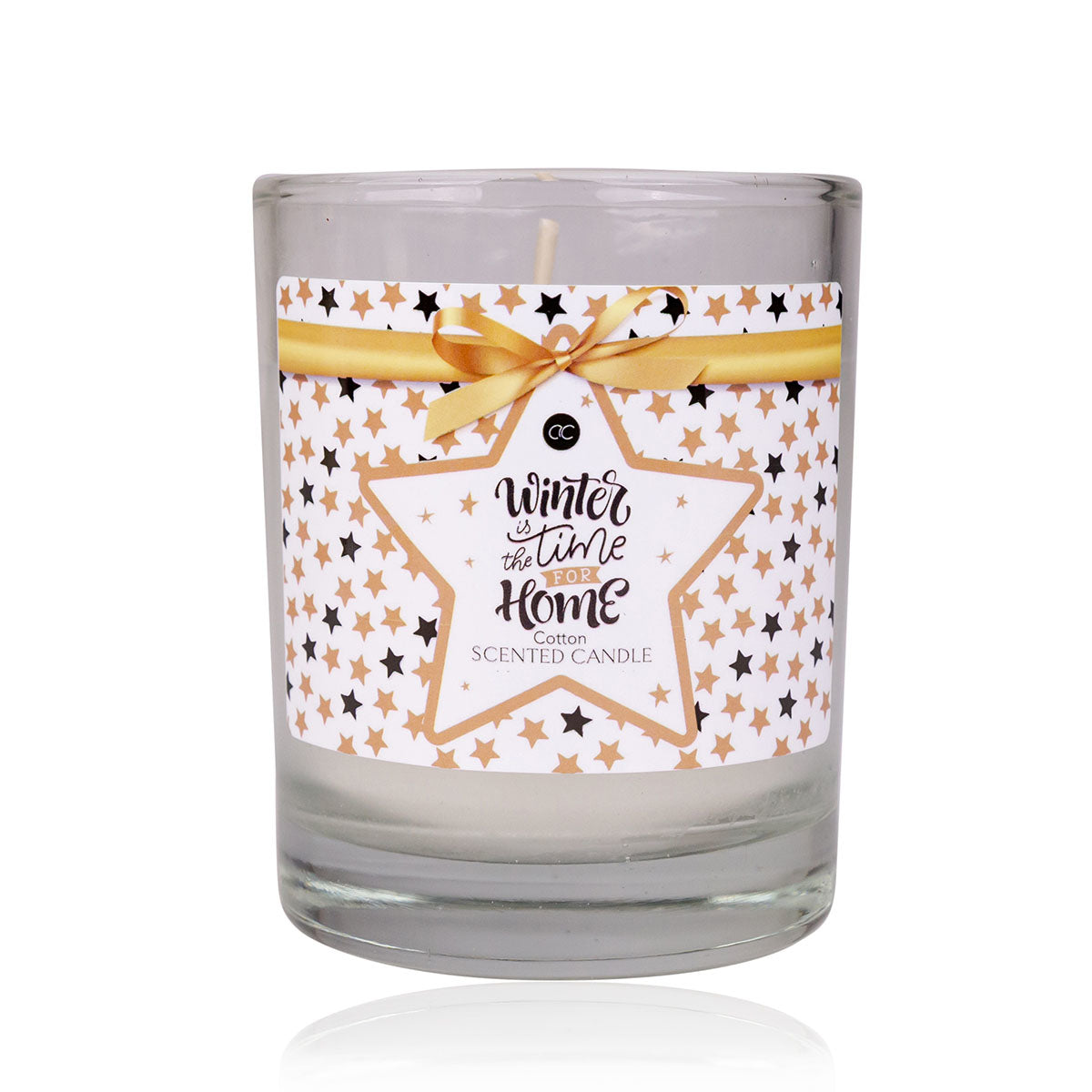 Accentra Duftkerze – Winter Magic (Cotton) – Ø 6,5 × 8 cm