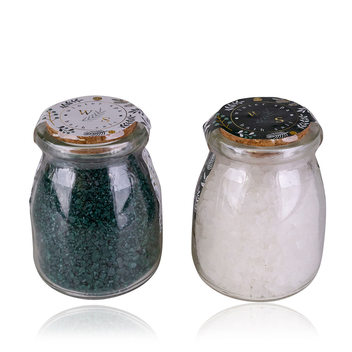 Accentra Badesalz – Kokosnuss & Apfel-Zimt – 190 g, Glas mit Korkverschluss
