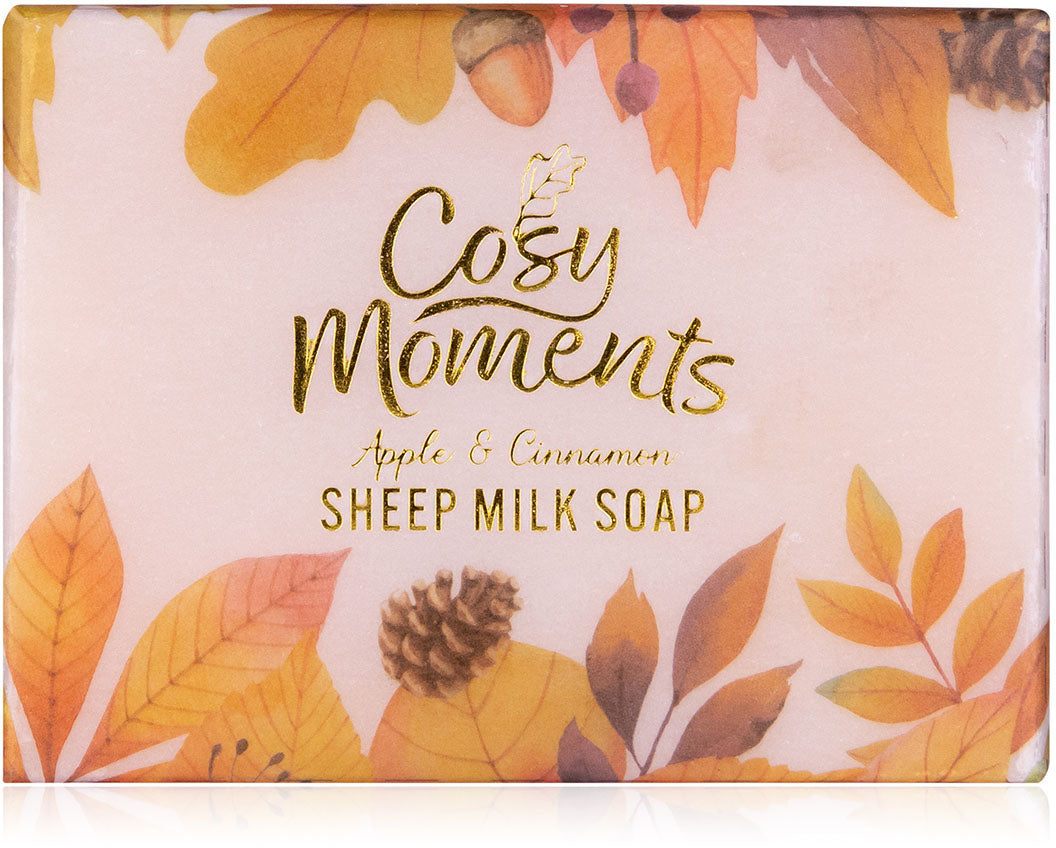 Accentra Schafmilchseife Cosy Moments – Apfel & Zimt, orange/creme