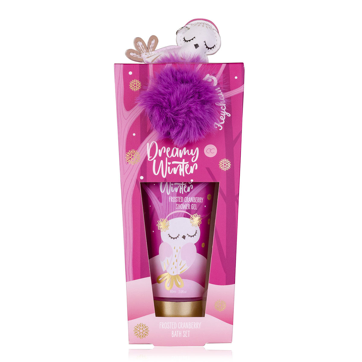 Accentra Badeset Dreamy Winter – Duft Frosted Cranberry, inkl. Schlüsselanhänger – 60 ml