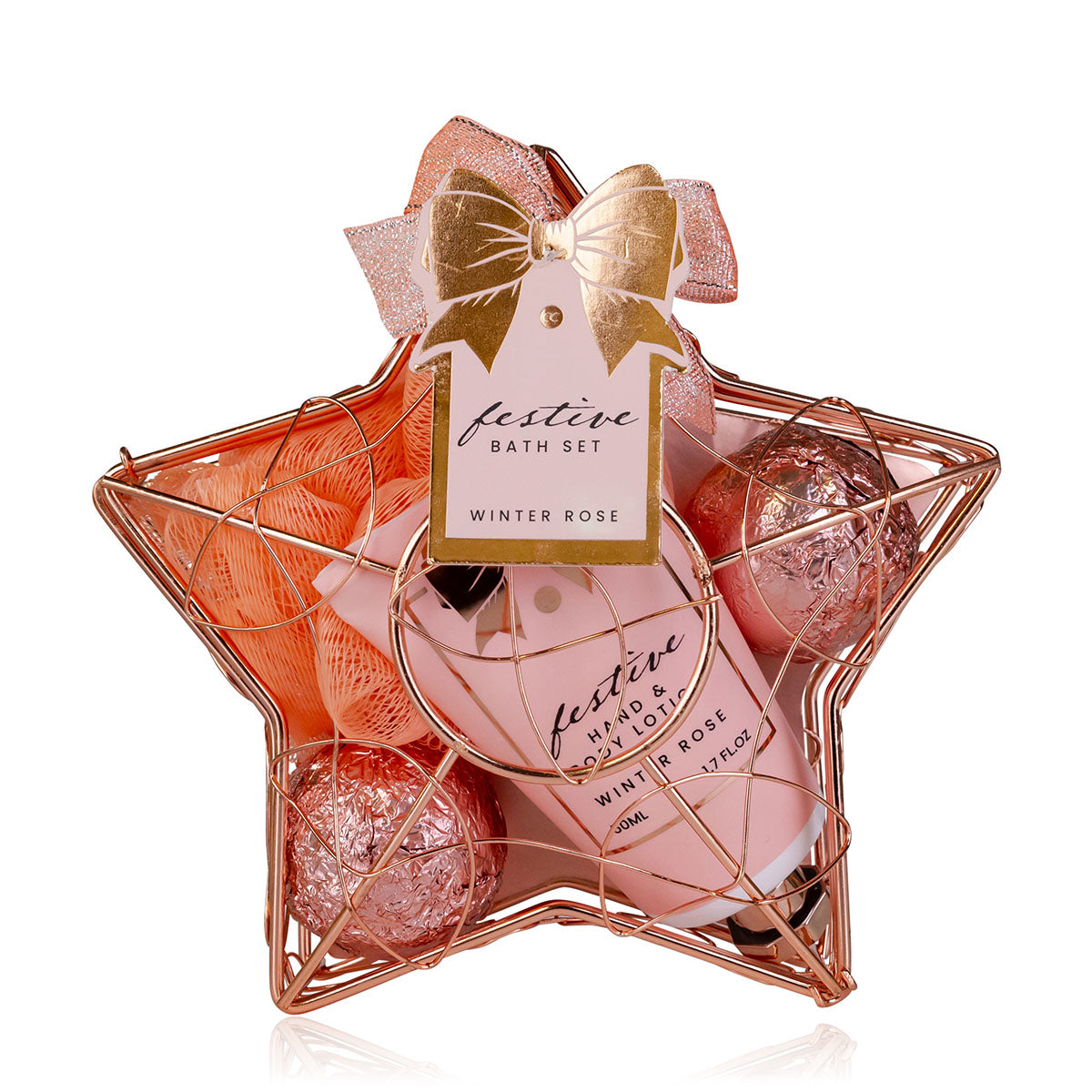 Accentra Badeset 6056716 – Winter Rose – 50 ml, 2 × 40 g, 10 g – rosé