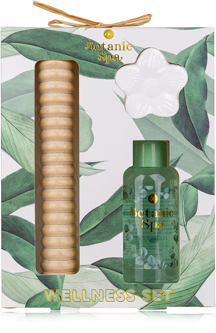Accentra Badeset BOTANIC SPA – Eukalyptus & Zitronengras – 100 ml Duschgel, 40 g Badefizzer