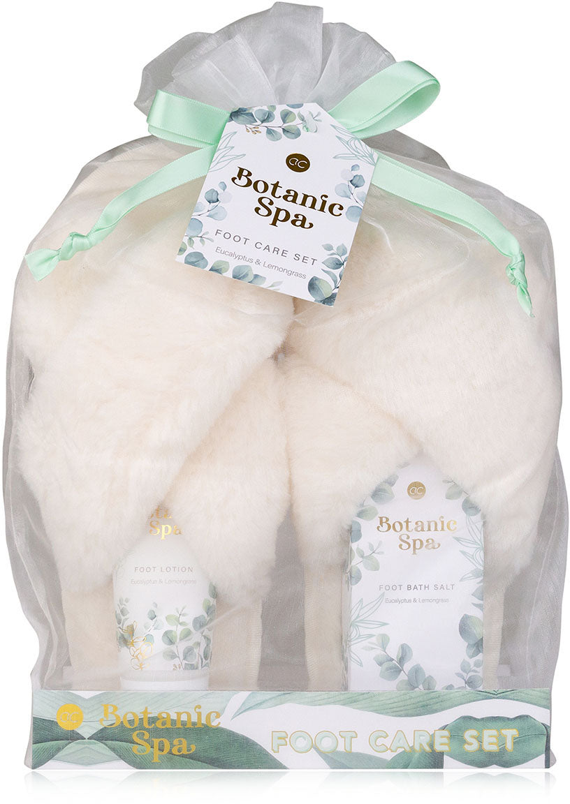 Accentra Badeset Botanic Spa – Eukalyptus & Zitronengras – grün/weiss/gold