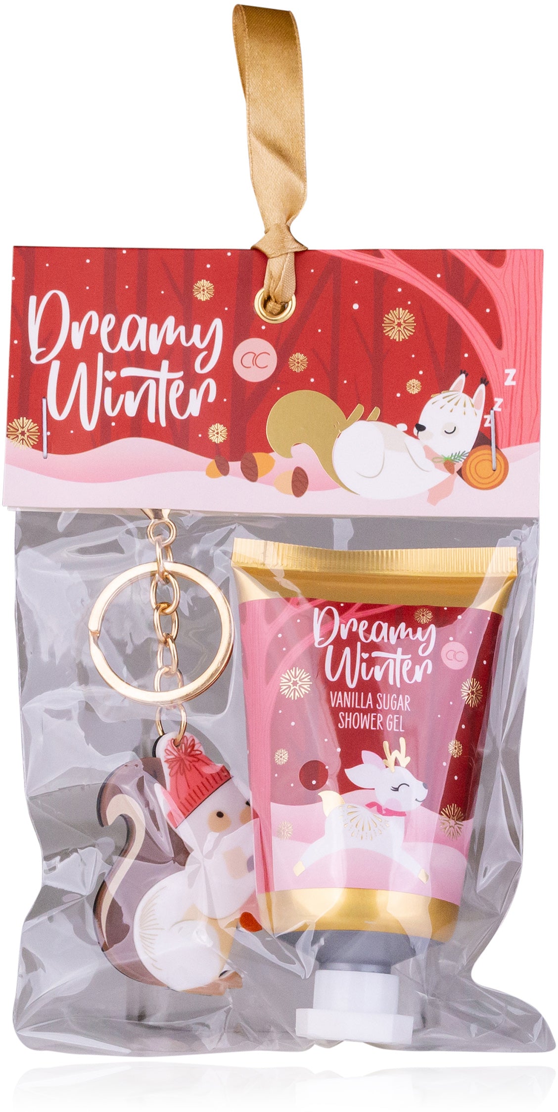 Accentra Badeset Dreamy Winter – Duschgel 50 ml, Schlüsselanhänger