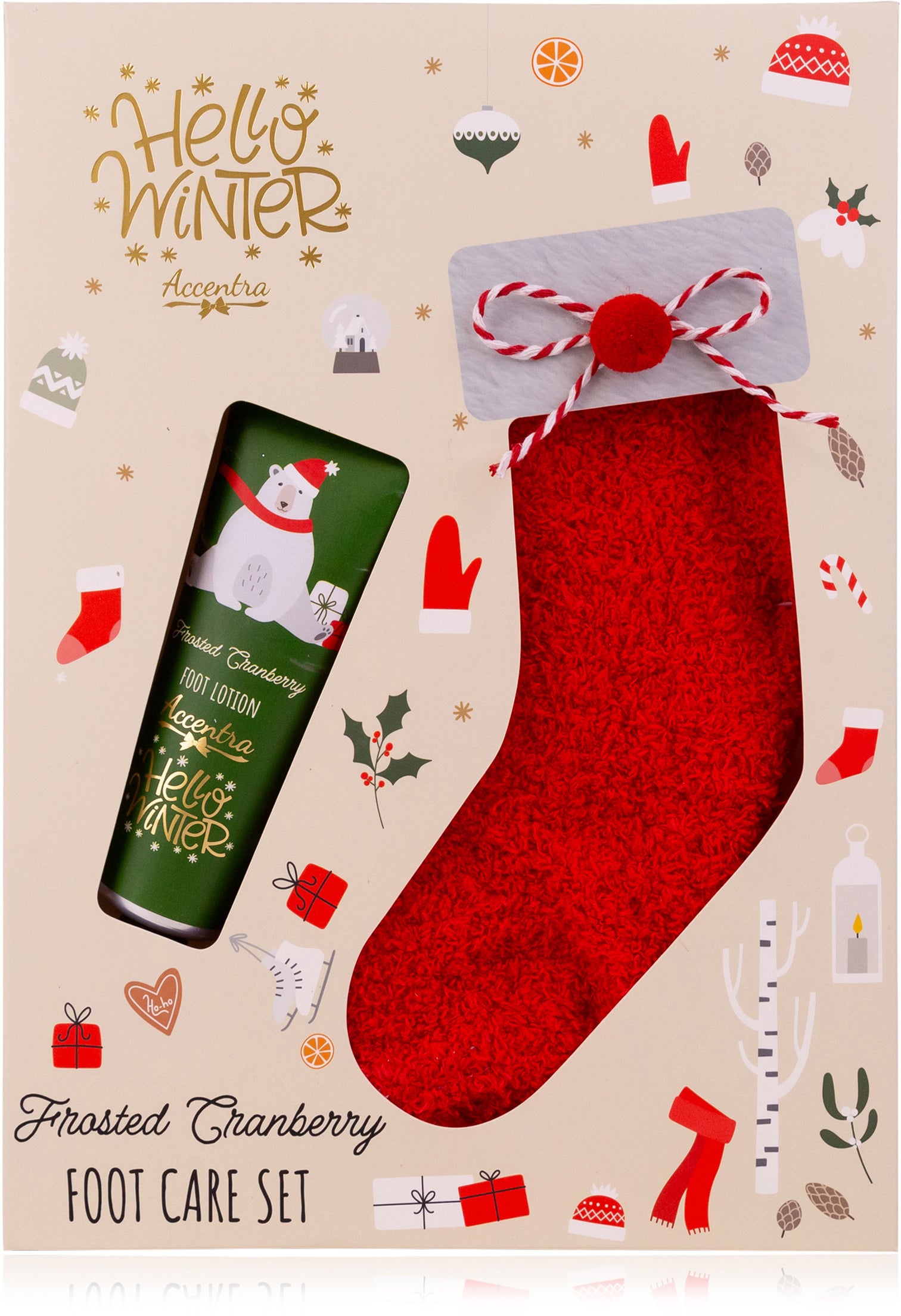 Accentra Fusspflegeset HELLO WINTER – Frosted Cranberry – 60 ml
