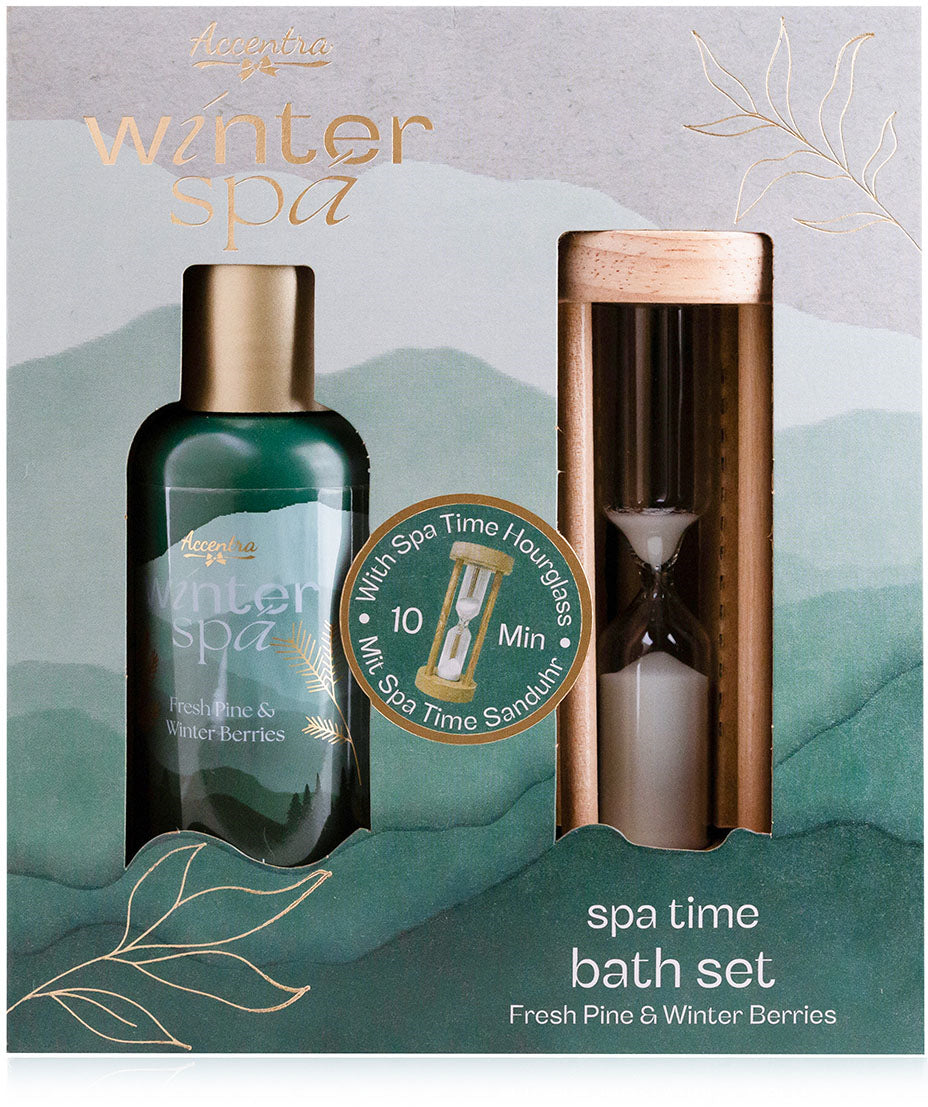 Accentra Badeset 6061410 Winter Spa – inkl. 100 ml Duschgel, Duft Fresh Pine & Winter Berries