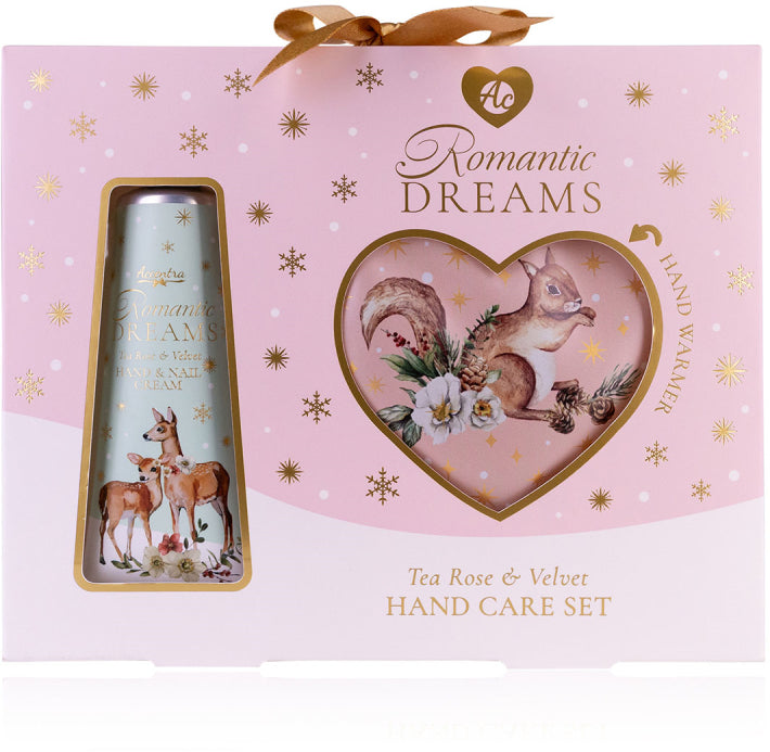 Accentra Handpflegeset 6061428 Romantic Dreams – 60 ml Handcreme, Duft Tea Rose & Velvet