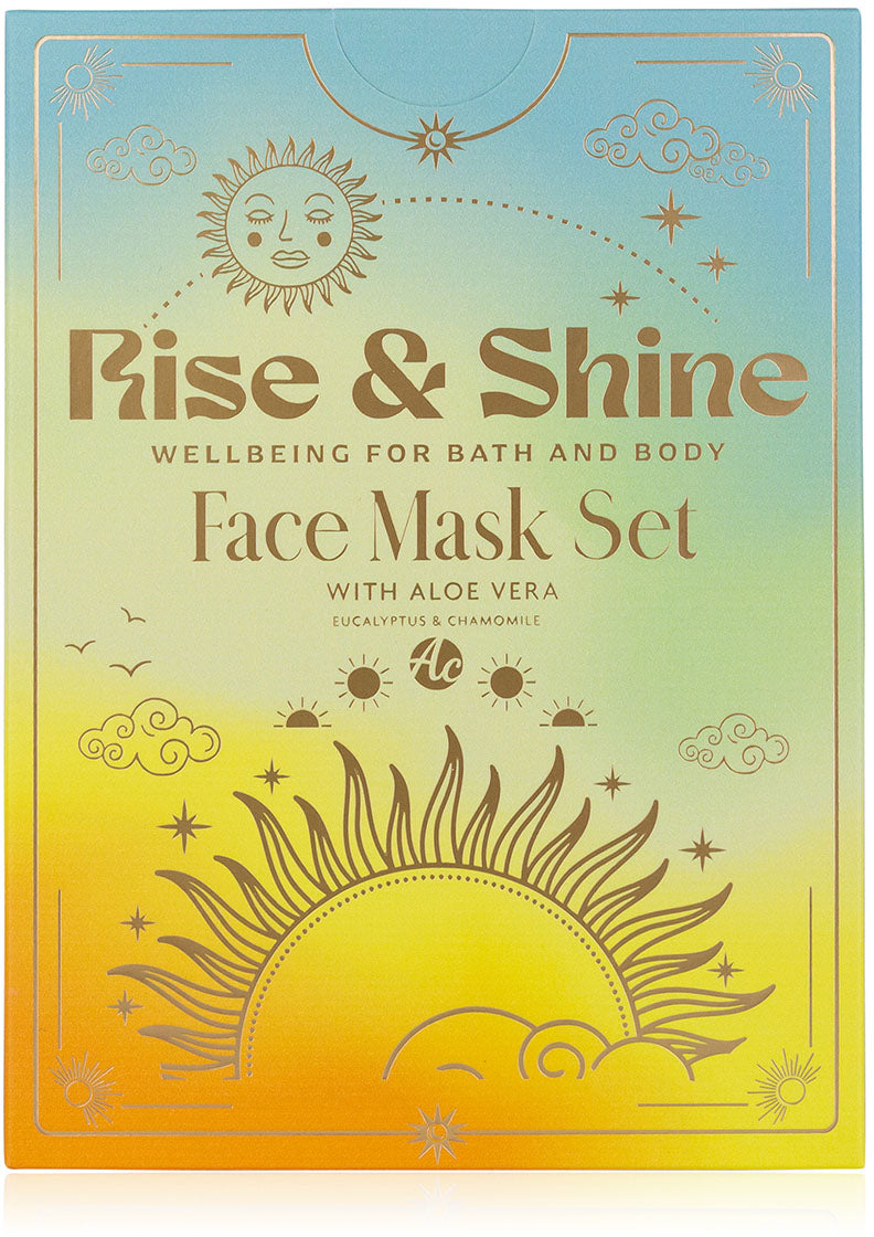 Accentra Gesichtsmasken – mit Aloe Vera, Eukalyptus & Kamille – 3 × 25 ml