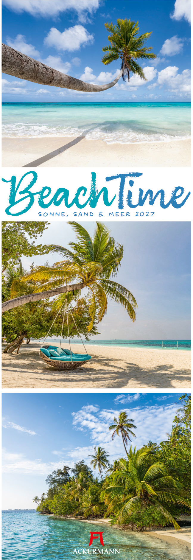 Ackermann BeachTime – Bildkalender 2027 – 24 × 66 cm
