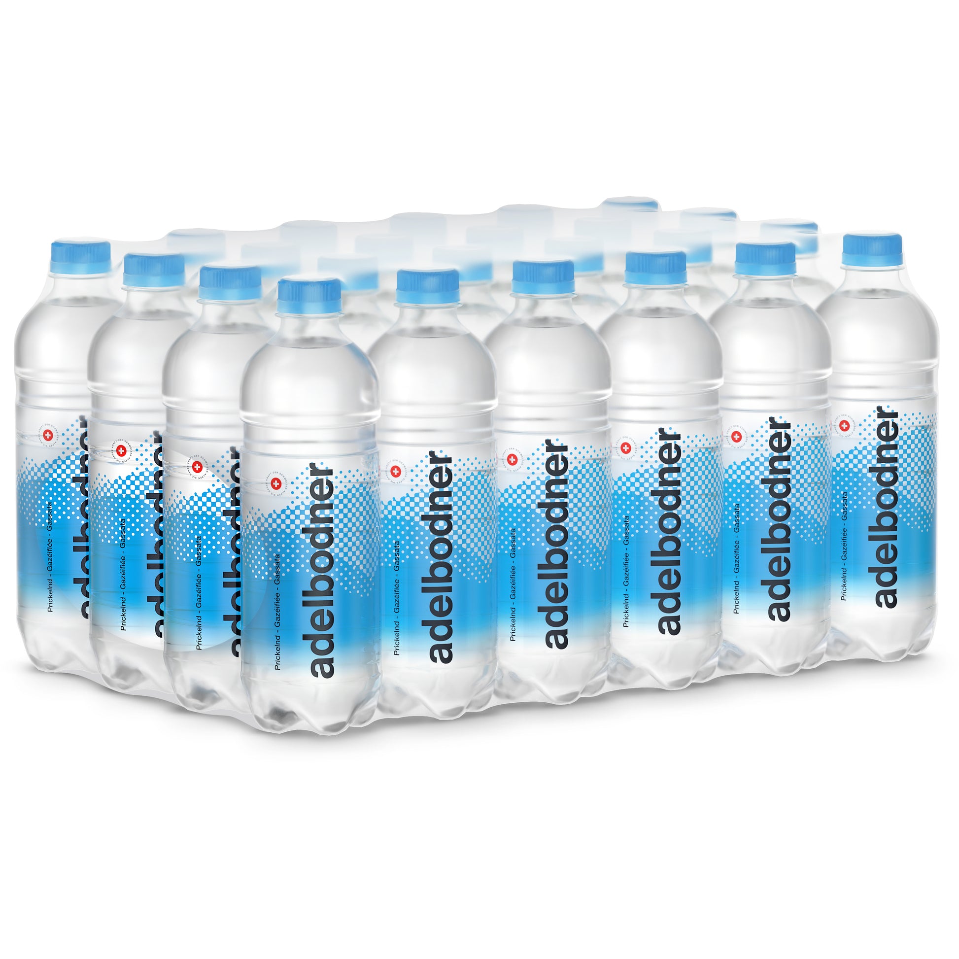 Adelbodner Mineralwasser prickelnd – 24 × 50 cl