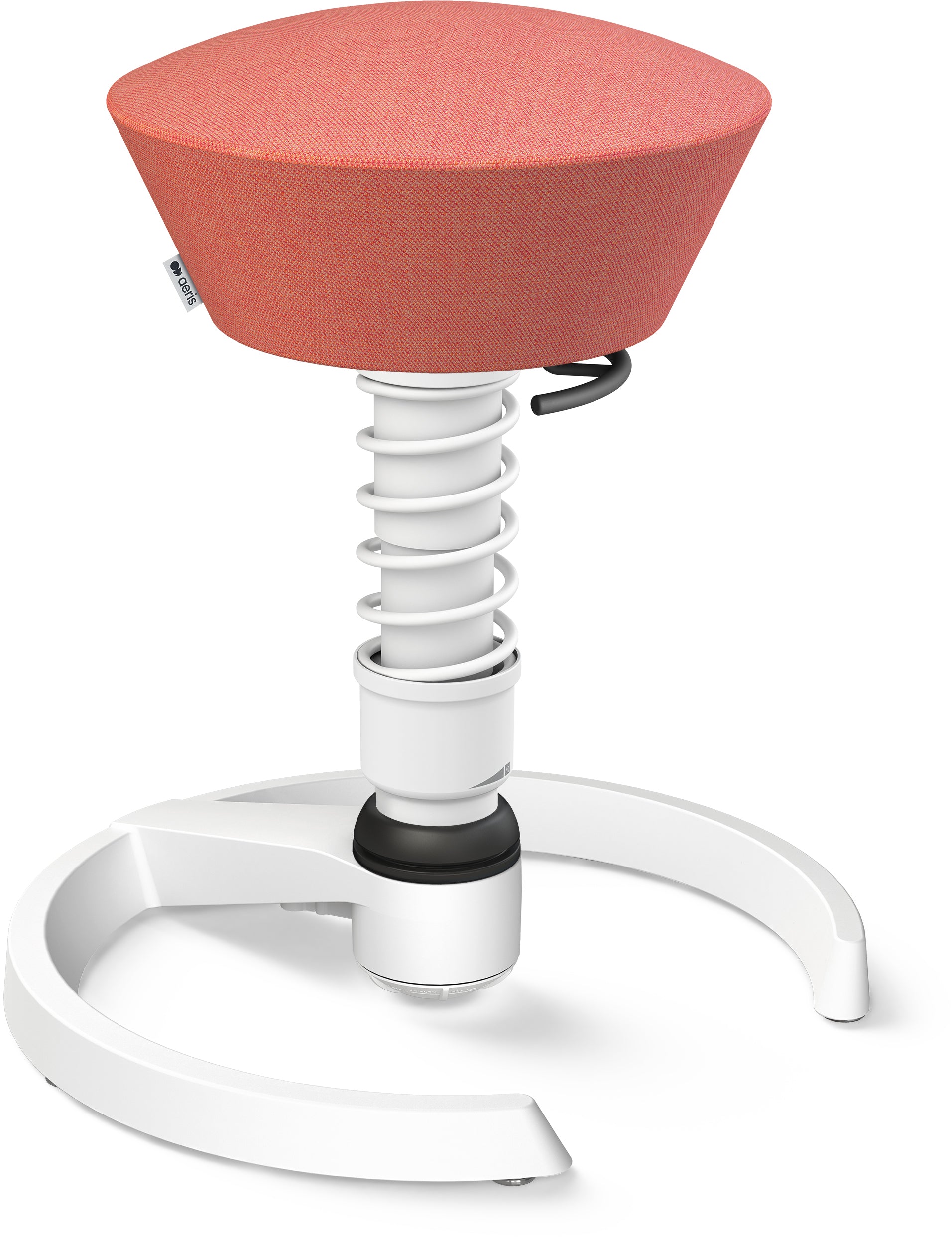 Aeris Swopper Stehhocker – Rosa/Weiss, 3D-Aktiv-Sitz, 45–59 cm