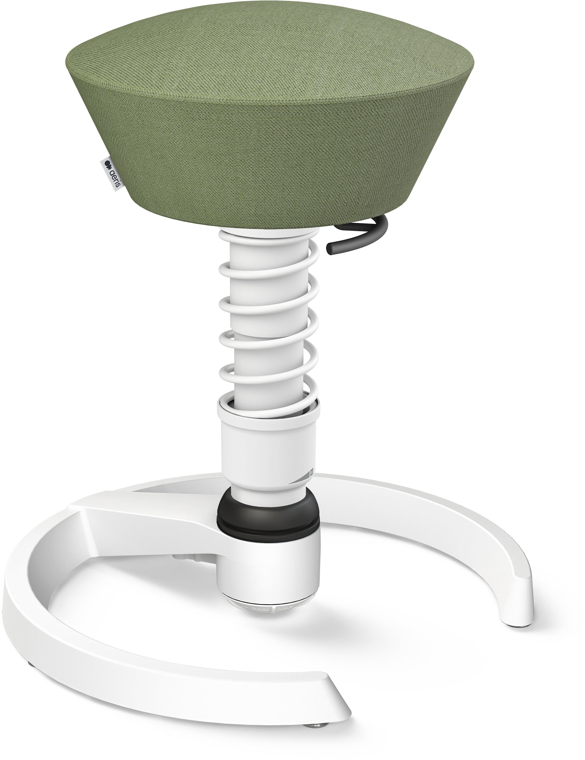 Aeris Swopper 101STWHWH Stehhocker – Grün/Weiss, mit Gleitern, 52–66 cm