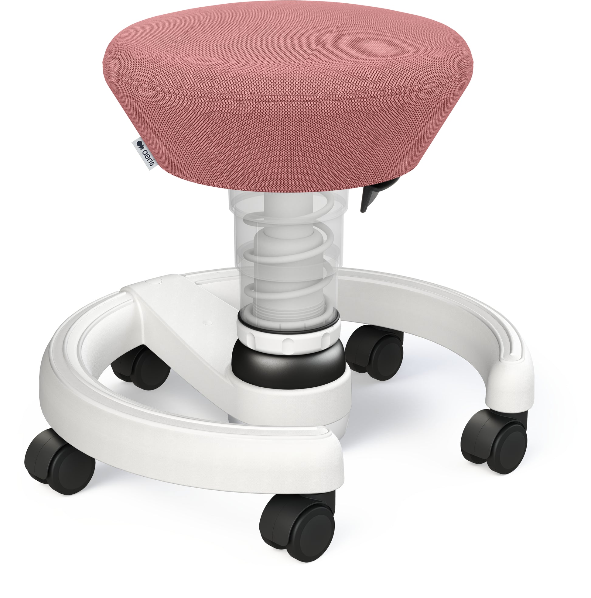 Aeris Swoppster 120WHWHHQ Kinder-Bürostuhl – Stoff – Rosa/Weiss, mit Rollen, bis 50 kg