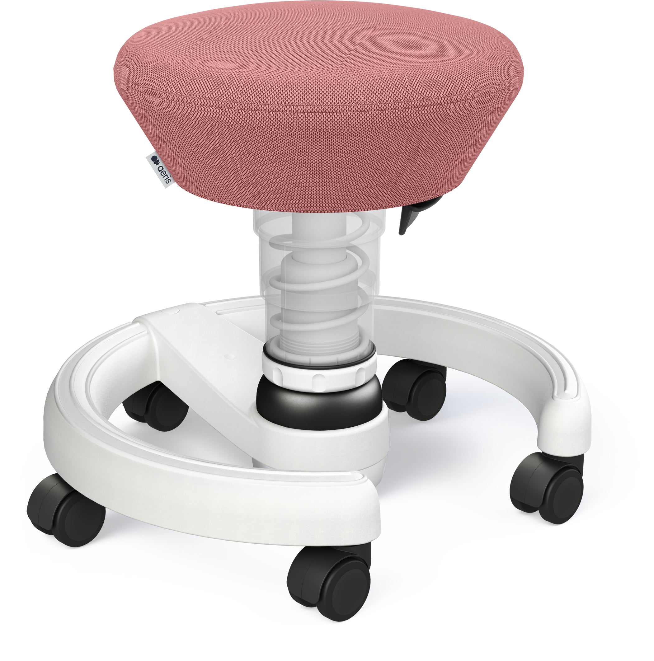 Aeris Swoppster 120WHWHHQ Kinder-Bürostuhl – Stoff – Rosa/Weiss, mit Rollen, bis 50 kg