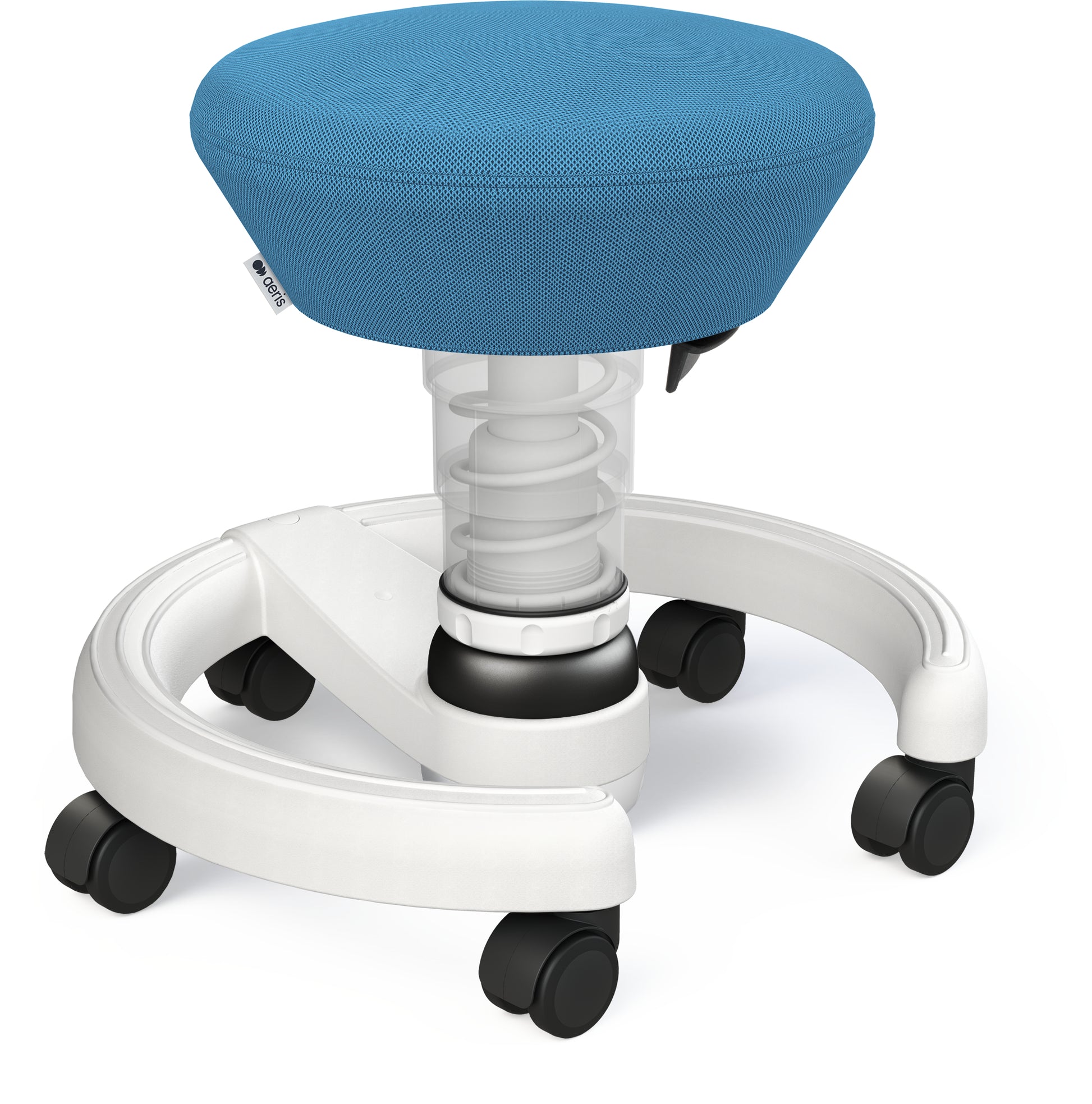 Aeris Swoppster 120 Kinder-Bürostuhl – Blau/Weiss, mit Rollen, bis 50 kg