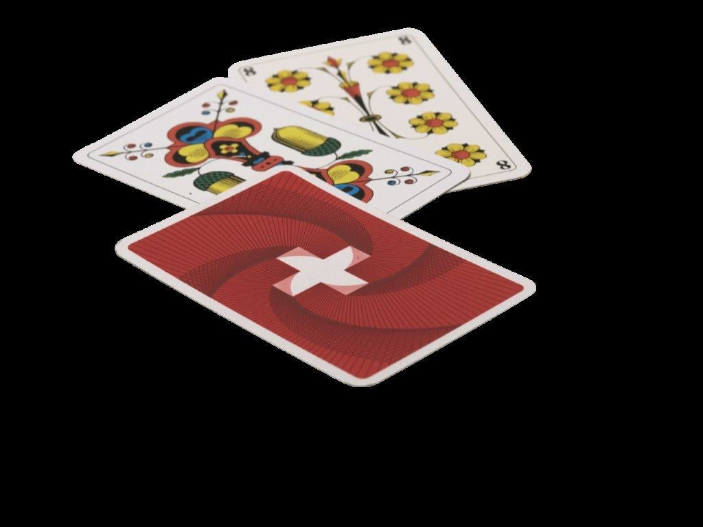 Agmüller Jasskarten Schweizer Flagge – Kartenspiel
