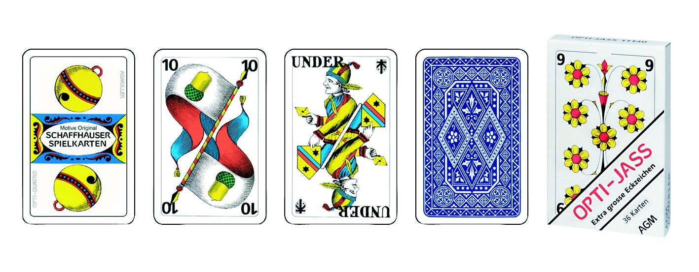 Agmüller OPTI Jasskarten – Kartenspiel, DE