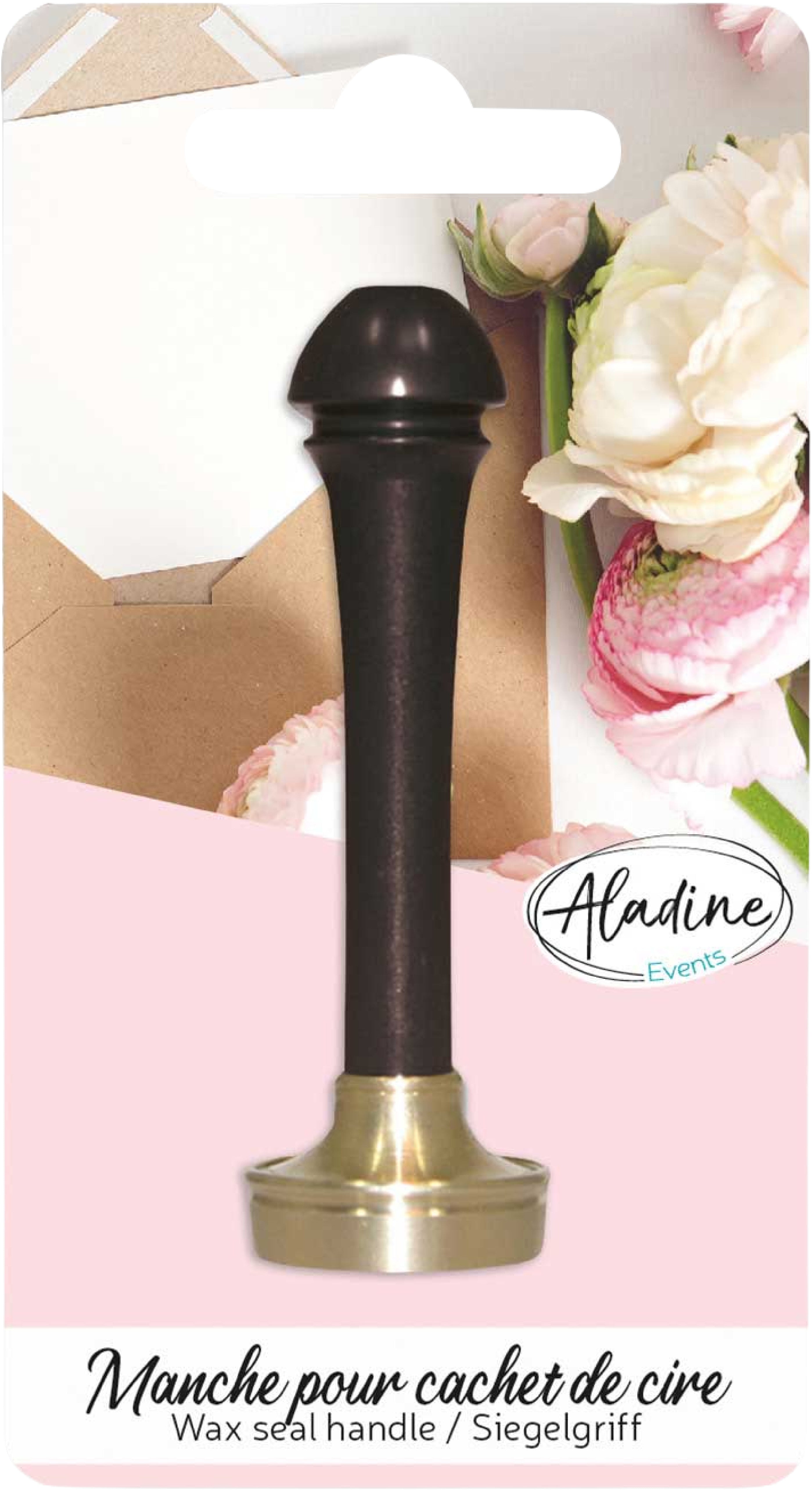 Aladine Stempel – Siegelgriff – Aluminium – 61 × 110 × 20 mm