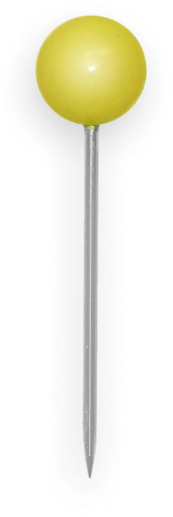 Alco Landkartennadeln – Ø 8 mm, L 16 mm – gelb