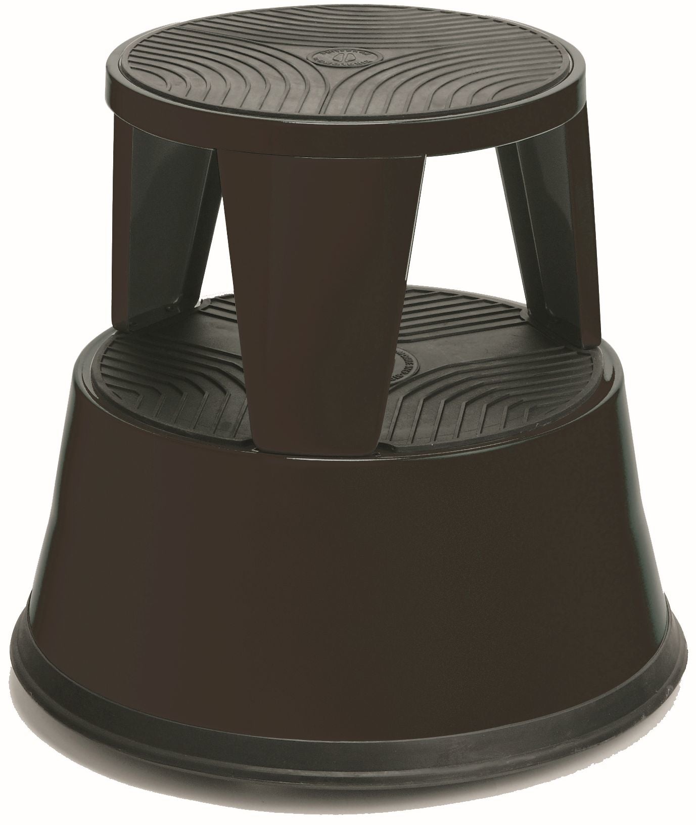 Alco 895-11 Rollhocker – Metall – Schwarz, Ø 44 cm