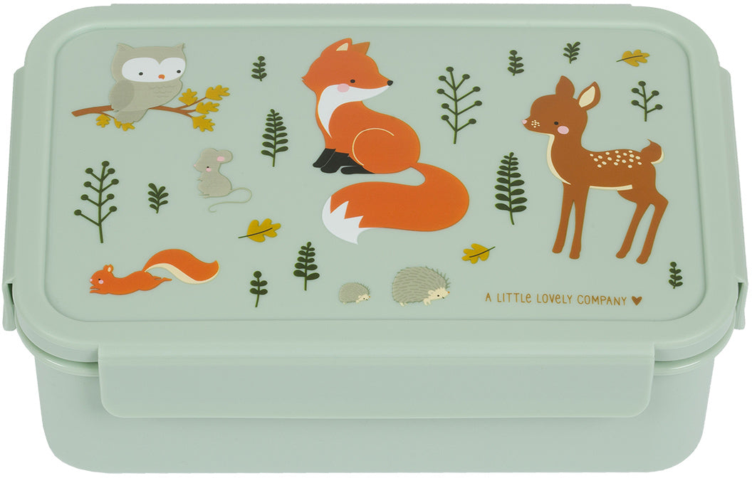 Allc Waldfreunde – Lunchbox 1,2 l, 22 × 14,5 × 7,5 cm, luftdicht