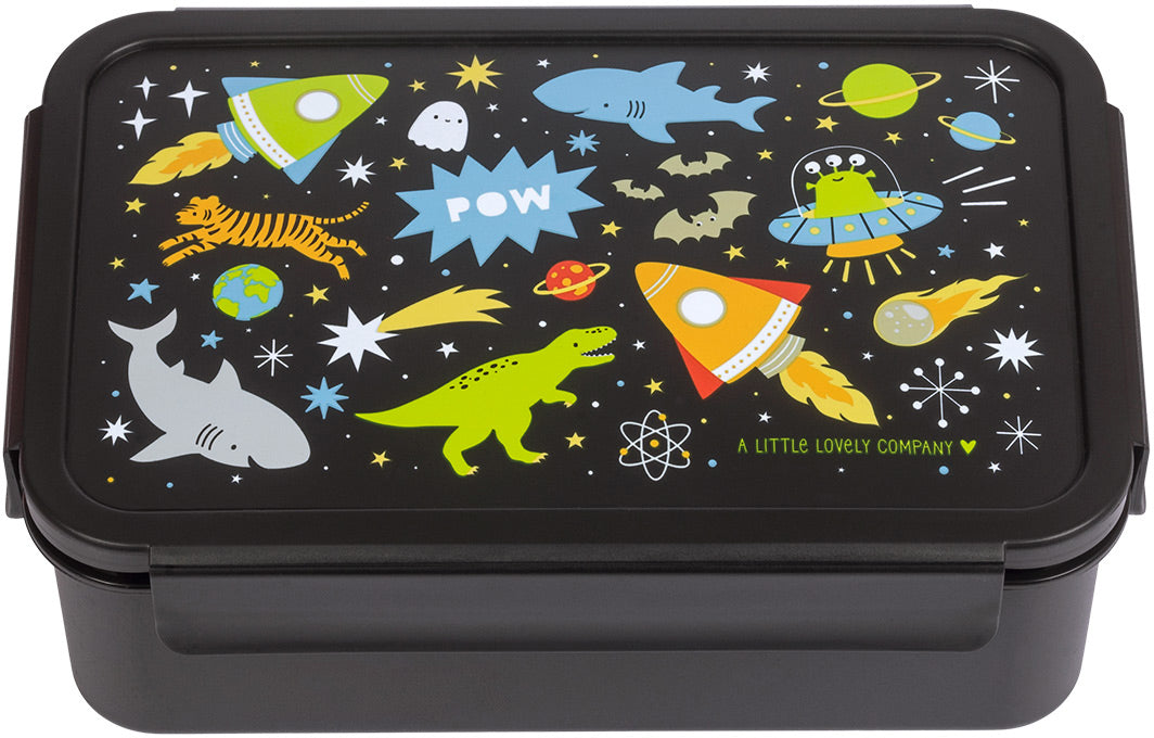 Allc Galaxie – Lunchbox 1,2 l, 22 × 14,5 × 8 cm, luftdicht, 2 Fächer
