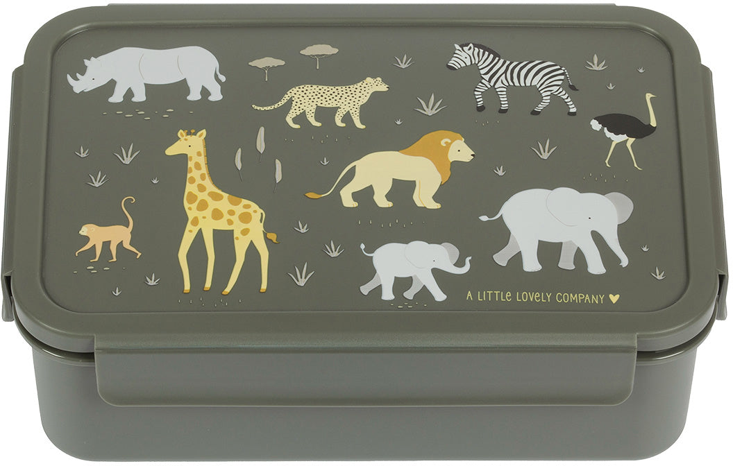 ALLC BBSAGR65 – Lunchbox 1,2 l, 22 × 14 × 7,5 cm, luftdicht, Savanne