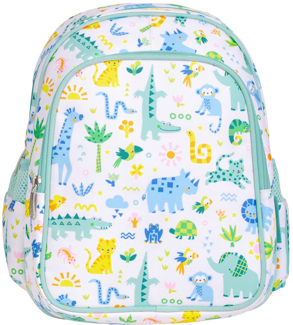 ALLC Schulrucksack BPJUMI91 – 16 l, mit Brustgurt, Polyester – Jungle (hellgrün), 270 × 320 × 190 mm
