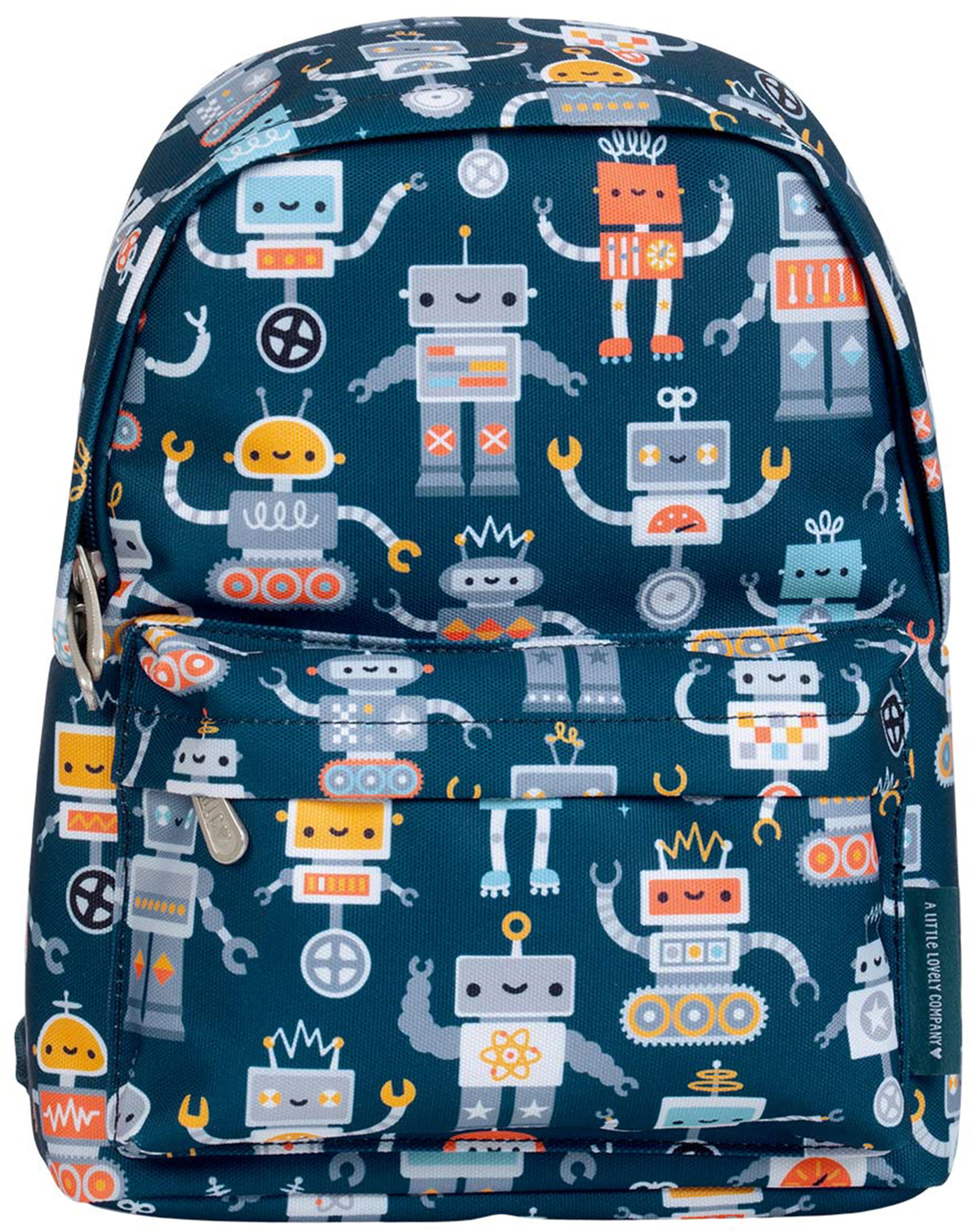 ALLC Kindergartenrucksack BPROBU94 – 7,1 l, Verstellbare Schultergurte – Robots, 235 × 300 × 100 mm